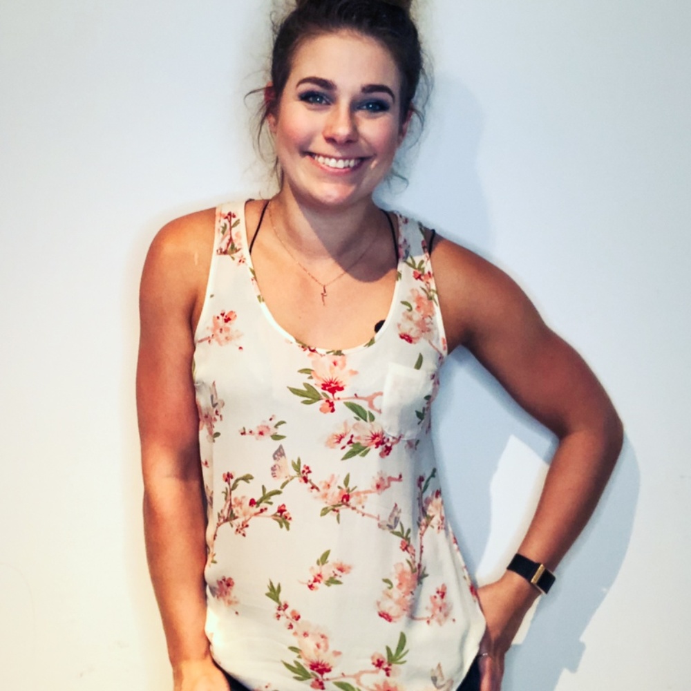 Joie Silk Flowers Tank Top